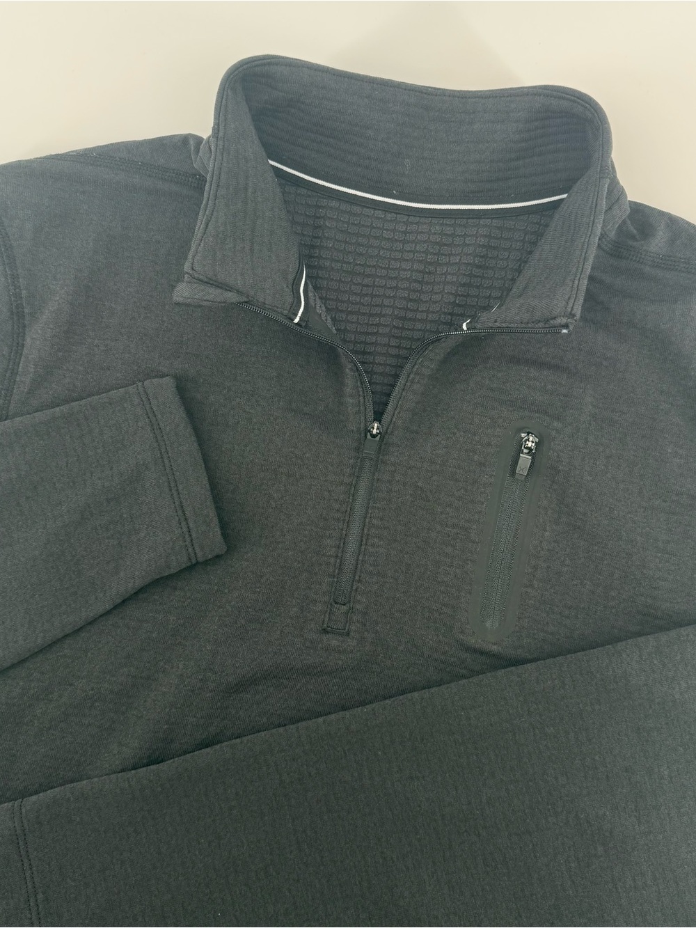 Ten Thousand Shirt Mens M Black Tactical Over Zip Micro Fleece Grid 1/4